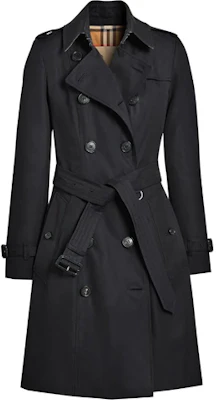 (W) 博柏利 2022春夏黑色双排扣长款风衣 80457771 Order (W) 博柏利 2022春夏黑色双排扣长款风衣 80457771