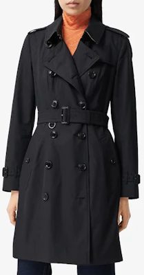 (W) 博柏利 2022春夏黑色双排扣长款风衣 80457771 Purchase (W) 博柏利 2022春夏黑色双排扣长款风衣 80457771