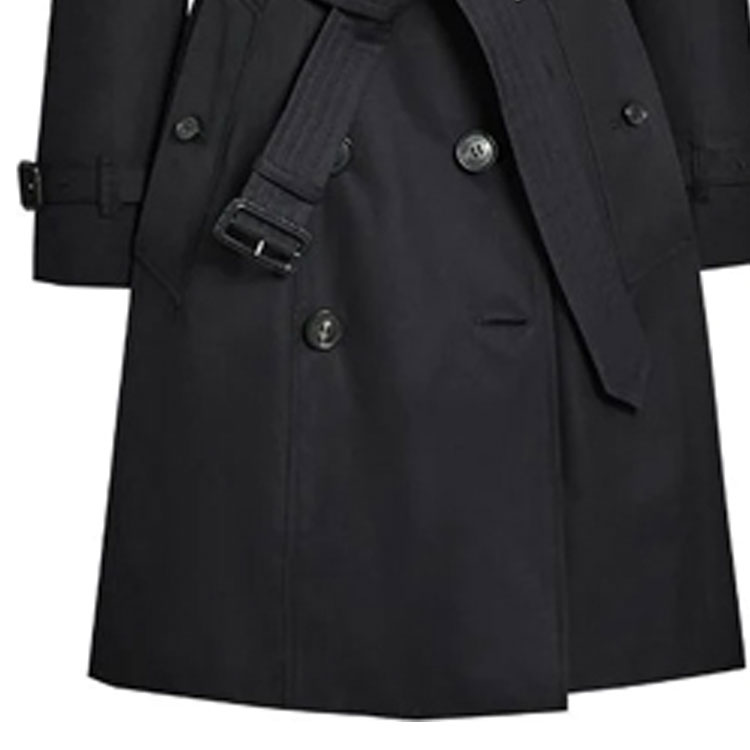 Sizing (W) 博柏利 2022春夏黑色双排扣长款风衣 80457771