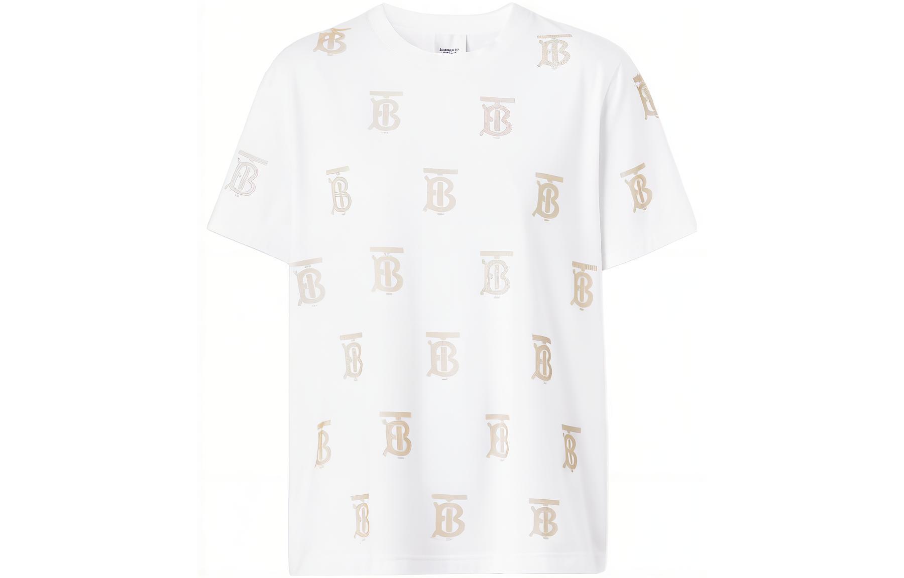 (Women) Burberry  SS22 Oversized White T-Shirt with Monogram Detail. 80521191 圖 2