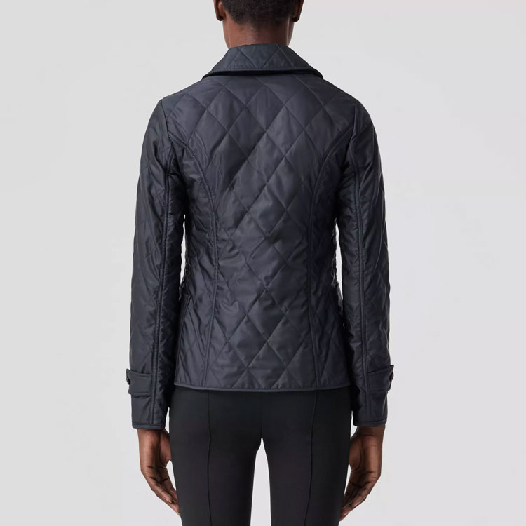 Purchase (Women) Burberry  SS22 Quilted Check Single-Breasted Jacket Navy Blue. 80498671