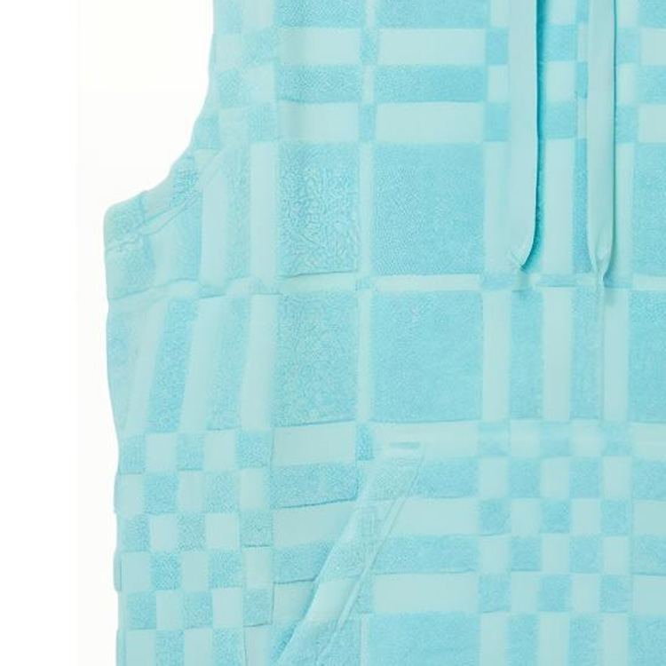 (Women) Burberry  SS23 Check Jacquard Sleeveless Hoodie Bright Blue Topaz. 80716971 圖 5