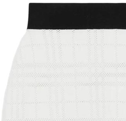 (Women) Burberry SS23 White Colorblock Plaid Belted Mini Skirt. 80703361 Lookbook (Women) Burberry SS23 White Colorblock Plaid Belted Mini Skirt. 80703361