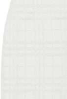 Purchase (W) Burberry 2023春夏白色拼接格紋綁帶迷你裙 80703361
