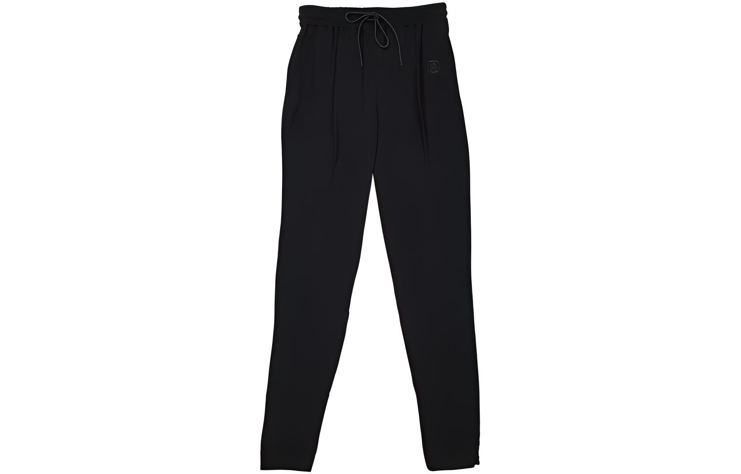 (Women) Burberry  Straight-Leg Belted Casual Pants Black. 80463201