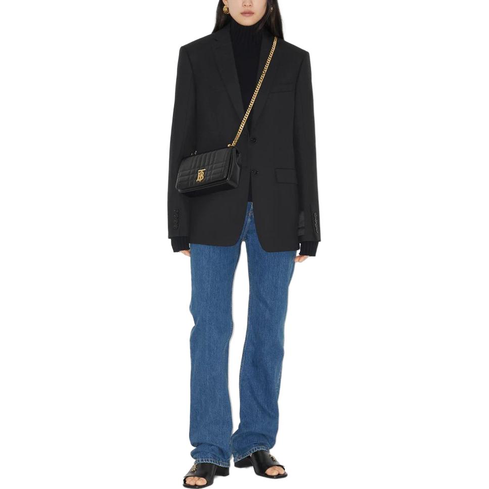 Lookbook (Women) Burberry  Straight-Leg Mid-Rise Jeans Blue 80669451