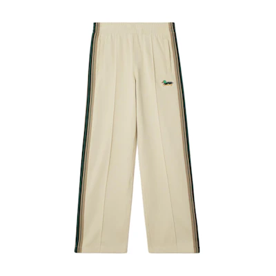 (Women) Burberry Stripe Colorblock Logo Embroidered Casual Pants Beige. 80926811