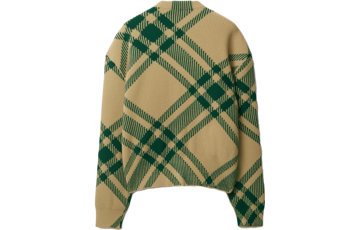 (Women) Burberry  Striped Crewneck Button-Up Long Sleeve Knit Sweater 80810131 圖 8