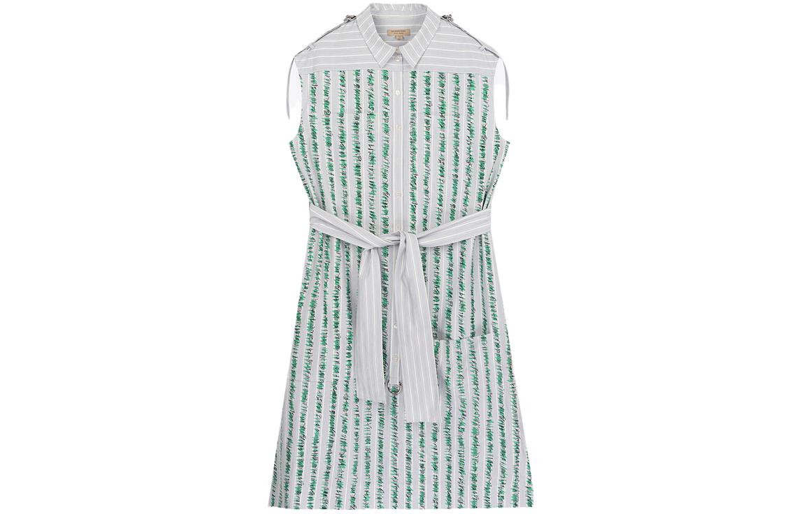 Order (W) Burberry 條紋無袖短洋裝 多色 双色蝴蝶結裝飾 80019491