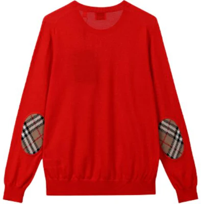 (W) バーバリー ストライプ レッド クルーネック 長袖セーター. 80170211 Lookbook (W) バーバリー ストライプ レッド クルーネック 長袖セーター. 80170211