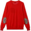 Lookbook (W) バーバリー ストライプ レッド クルーネック 長袖セーター. 80170211