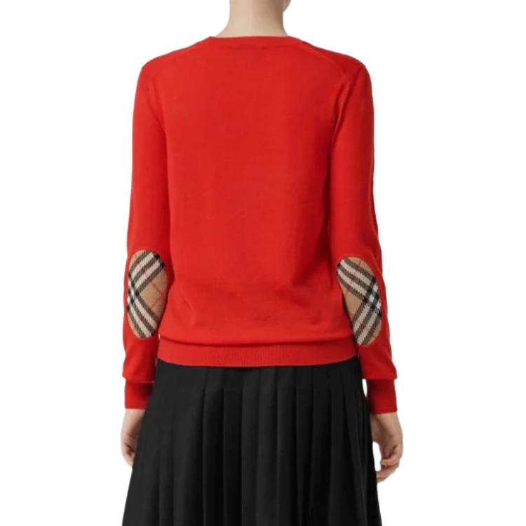 (Women) Burberry  Striped Red Crewneck Long-Sleeve Sweater. 80170211 圖 5
