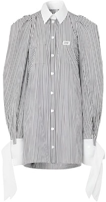 (W) Vestido Camisero de Rayas Burberry Negro de Manga Larga Single-Breasted 45643671 Buy (W) Vestido Camisero de Rayas Burberry Negro de Manga Larga Single-Breasted 45643671