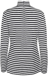 (W) バーバリー ストライプ ストレッチ ハイネック 長袖 スウェットシャツ ブラック/ホワイト 45645141 Lookbook (W) バーバリー ストライプ ストレッチ ハイネック 長袖 スウェットシャツ ブラック/ホワイト 45645141