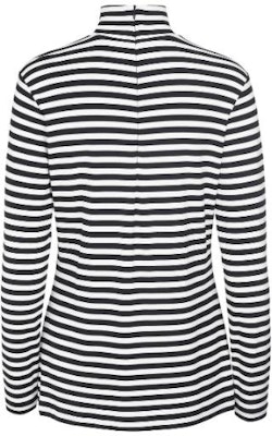 (Women) Burberry Striped Stretch High-Neck Long Sleeve Sweatshirt Black/White 45645141 Lookbook (Women) Burberry Striped Stretch High-Neck Long Sleeve Sweatshirt Black/White 45645141