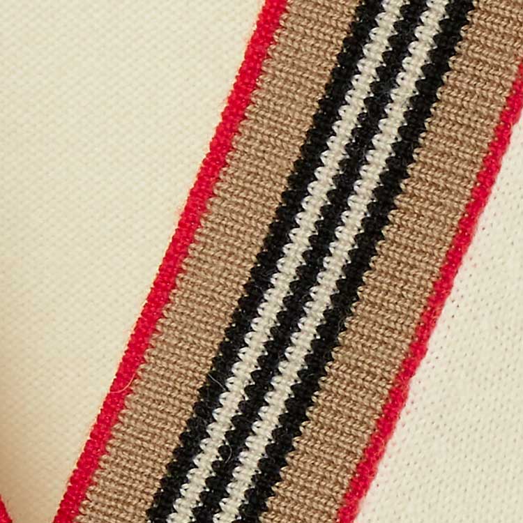 Purchase (W) 博柏利条纹V领扣针织开衫象牙白. 80843261