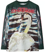 (Women) Burberry Swan Printed Oversized Long Sleeve T-Shirt Multicolor. 80772371 (Women) Burberry Swan Printed Oversized Long Sleeve T-Shirt Multicolor. 80772371