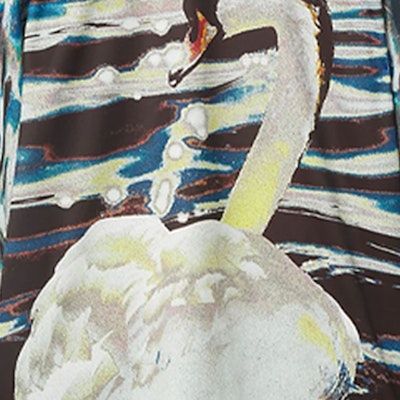 (W) 버버리 스완 프린트 오버사이즈 긴팔 티셔츠 멀티컬러. 80772371 Details for (W) 버버리 스완 프린트 오버사이즈 긴팔 티셔츠 멀티컬러. 80772371