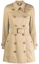 Buy (W) Burberry 經典雙排扣中長版卡其風衣外套 8032081