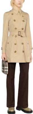 (W) Burberry 經典雙排扣中長版卡其風衣外套 8032081 Lookbook (W) Burberry 經典雙排扣中長版卡其風衣外套 8032081