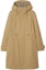 Buy (W) 博柏利 驼色连帽拉链长款外套夹克 80954451