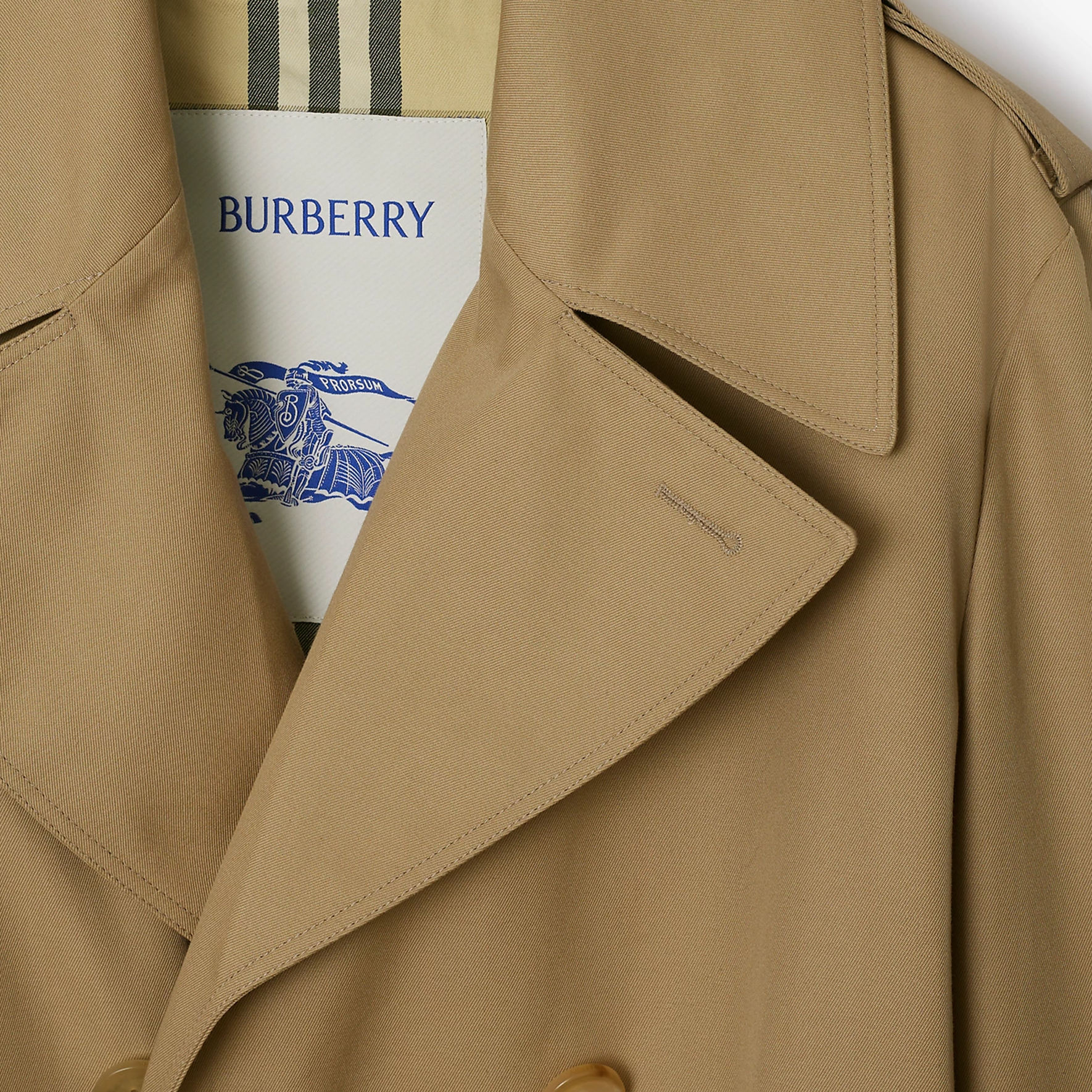 (Women) Burberry  Teddy Color Double-Breasted Long Sleeve Trench Coat. 80977391 圖 6