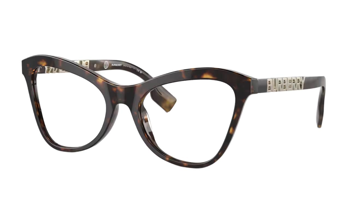 Order (Women) Burberry  Tortoiseshell Irregular Acetate Optical Frame with Logo Design 2373UVISTA30023002