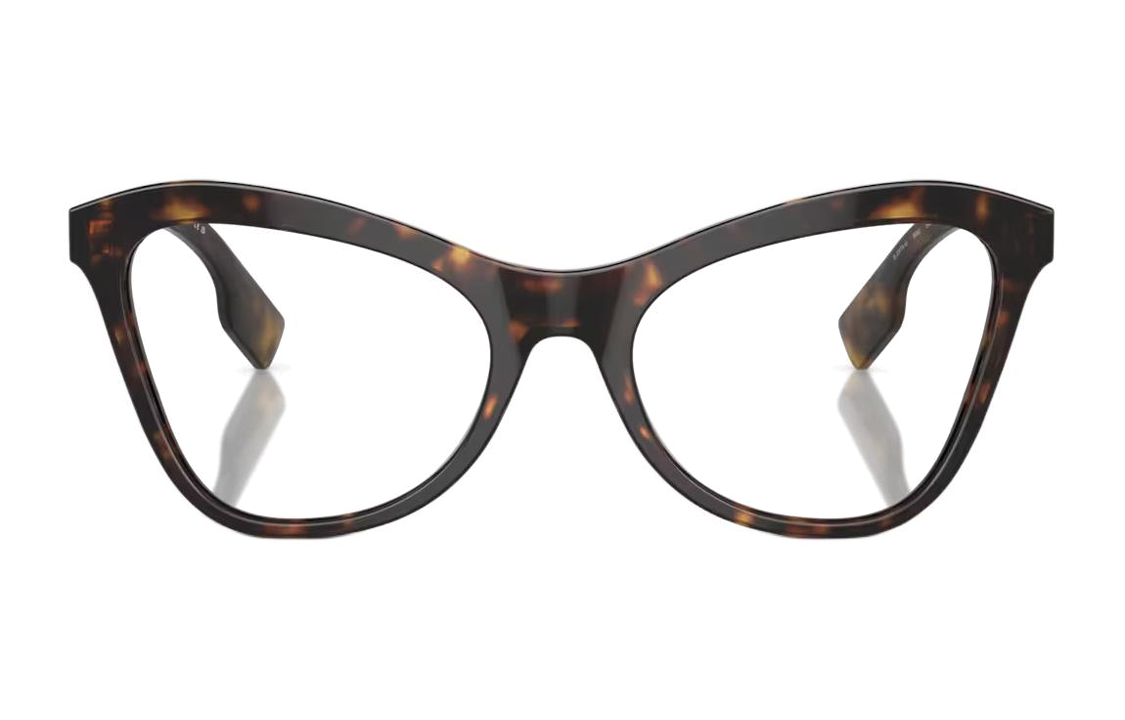 Lookbook (Women) Burberry  Tortoiseshell Irregular Acetate Optical Frame with Logo Design 2373UVISTA30023002