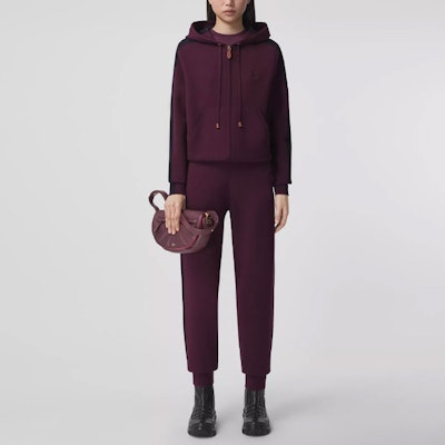 (W) Burberry Celana Jogger Rajut Dua Warna Warna Dark Chestnut. 80484261 Shop (W) Burberry Celana Jogger Rajut Dua Warna Warna Dark Chestnut. 80484261