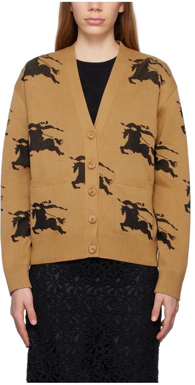 women-burberry-v-neck-button-knit-sweater-with-print-camel-color-80703281