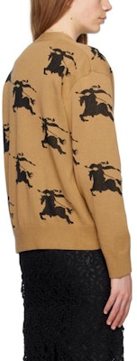 (W) Burberry 印花V領紐扣針織毛衣 - 駝色 80703281 Shop (W) Burberry 印花V領紐扣針織毛衣 - 駝色 80703281