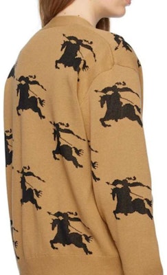 (W) Burberry 印花V領紐扣針織毛衣 - 駝色 80703281 Sizing (W) Burberry 印花V領紐扣針織毛衣 - 駝色 80703281