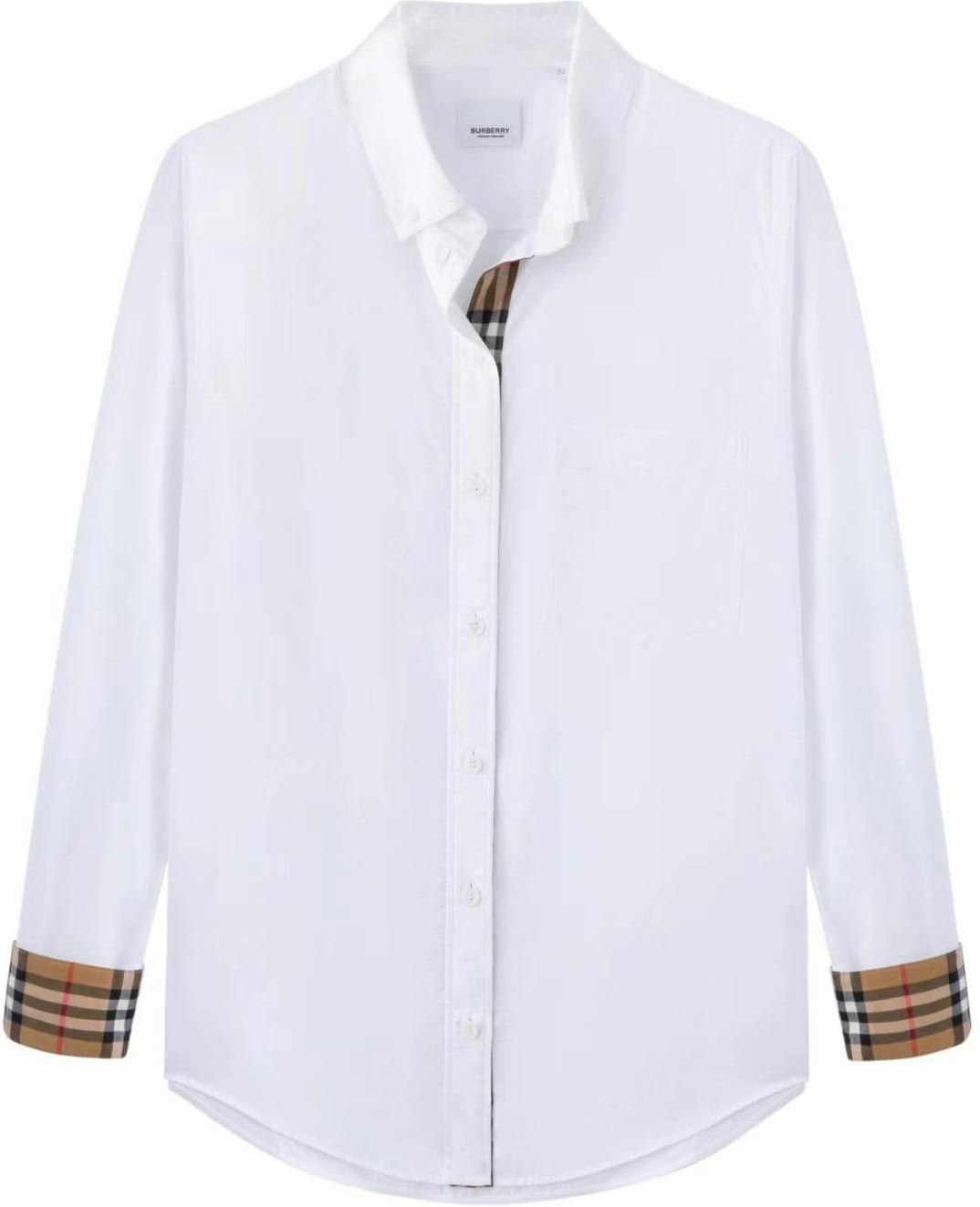 women-burberry-white-checkered-collared-long-sleeve-shirt-80733091