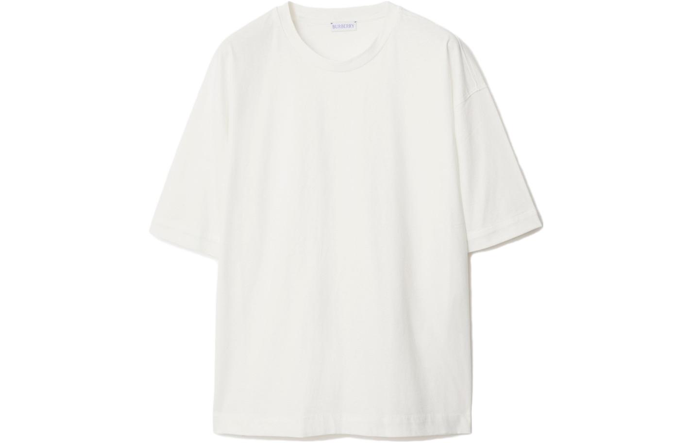 (Women) Burberry  White Crewneck Loose Fit Short Sleeve T-Shirt. 80847831 圖 2