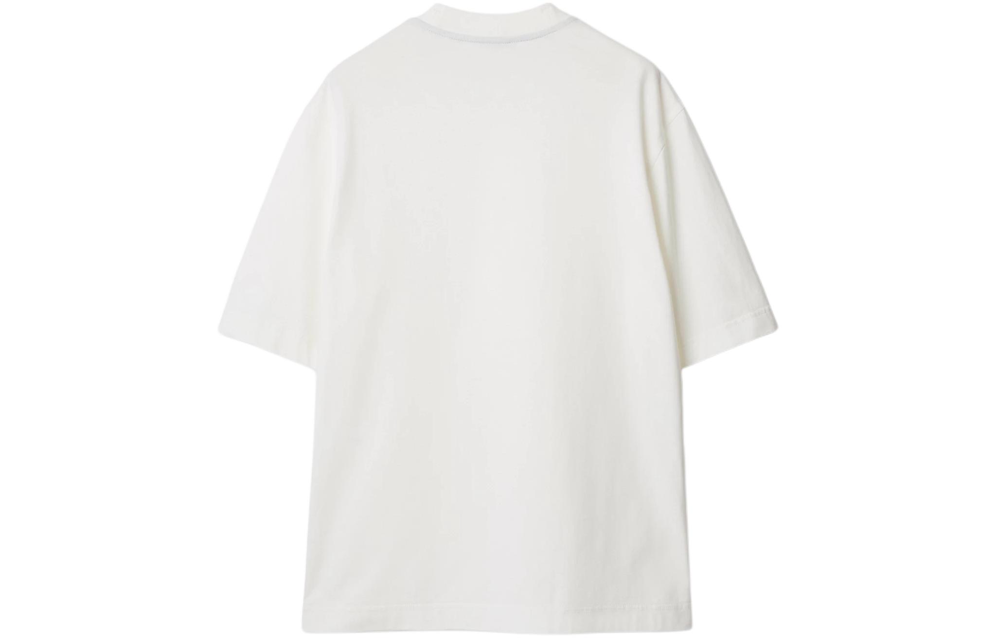 Lookbook (Women) Burberry  White Crewneck Loose Fit Short Sleeve Plain T-Shirt. 80849661