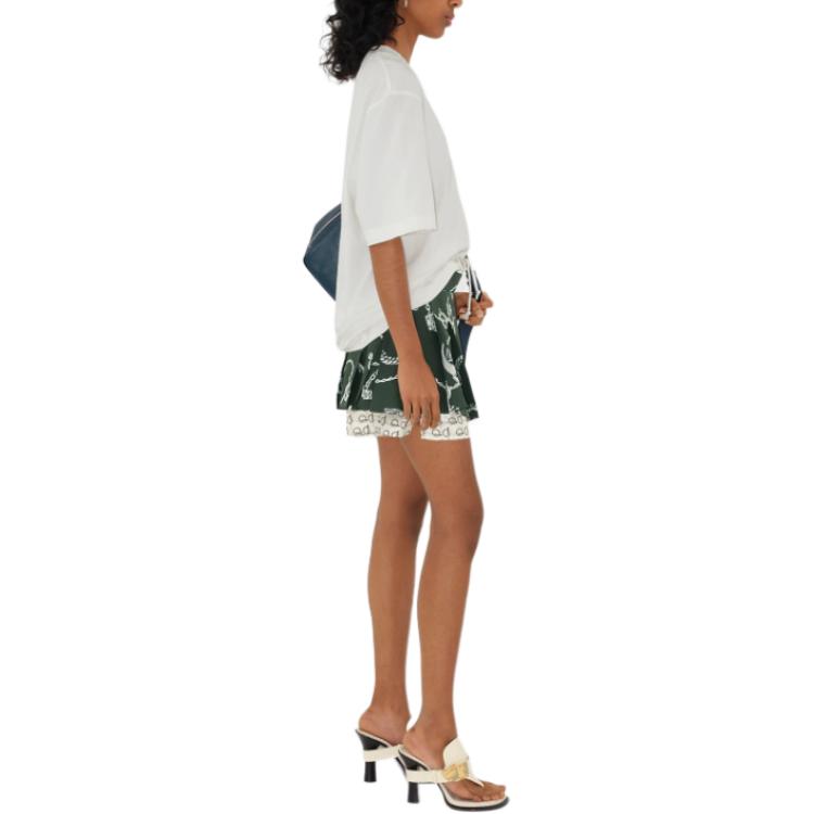 Details for (Women) Burberry  White Crewneck Loose Fit Short Sleeve Plain T-Shirt. 80849661