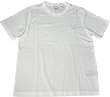 (Women) Burberry White Embroidered Letter Oversized Crewneck T-Shirt. 80808661 (Women) Burberry White Embroidered Letter Oversized Crewneck T-Shirt. 80808661