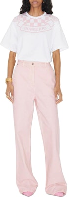 (Women) Burberry White Graphic Print Crewneck Short Sleeve T-Shirt. 80721481 Lookbook (Women) Burberry White Graphic Print Crewneck Short Sleeve T-Shirt. 80721481