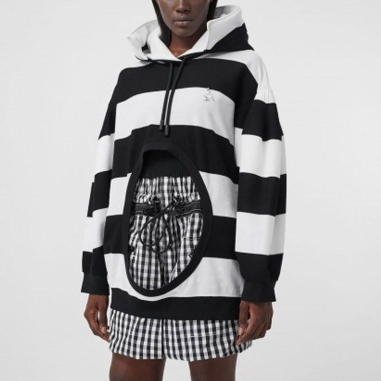 (Women) Burberry  White Hoodie with Swan Pattern Cutout Design. 45644281 圖 5