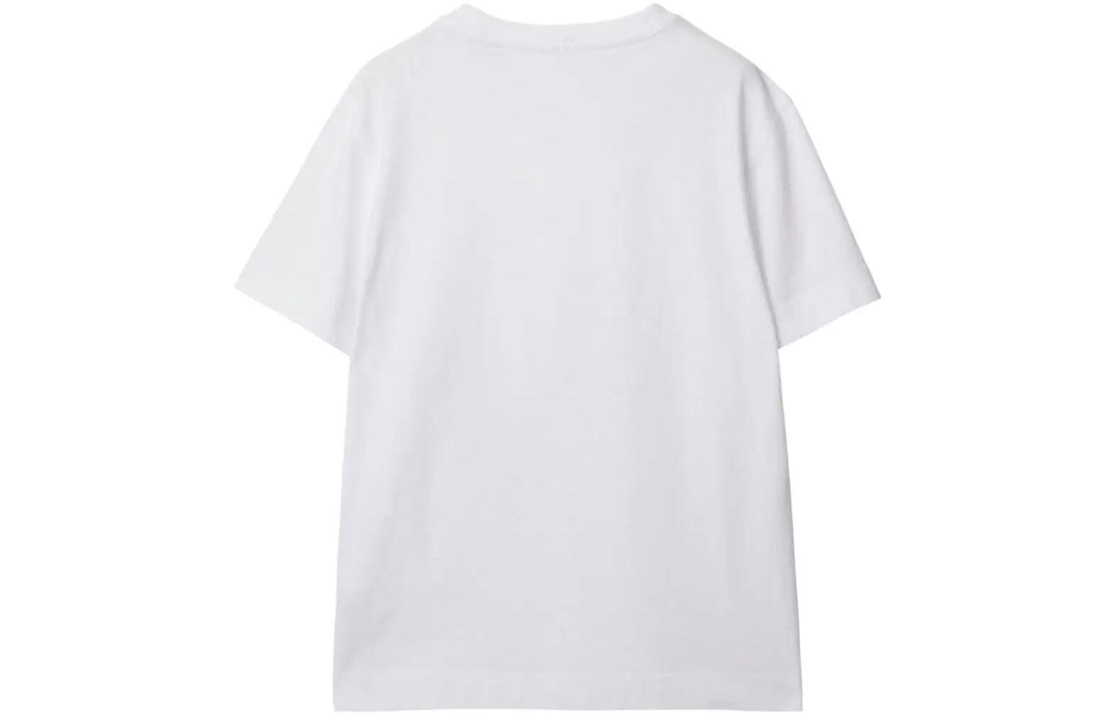 Lookbook (Women) Burberry  White Jewelry Print Crewneck Oversized Short-Sleeve T-Shirt SS24. 80882151