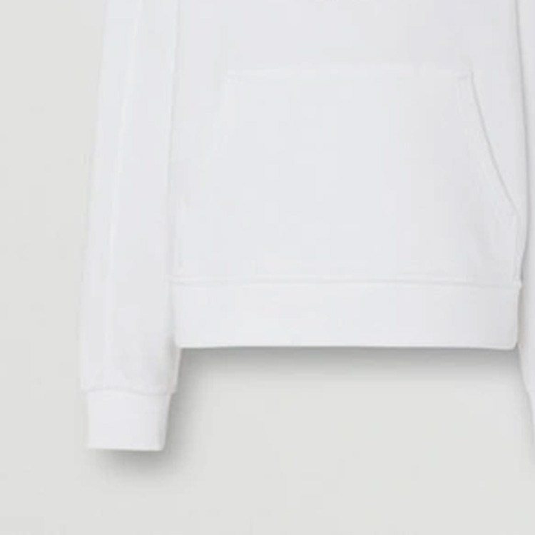 Purchase (W) 博柏利 白色字母刺绣连帽衫 80464681