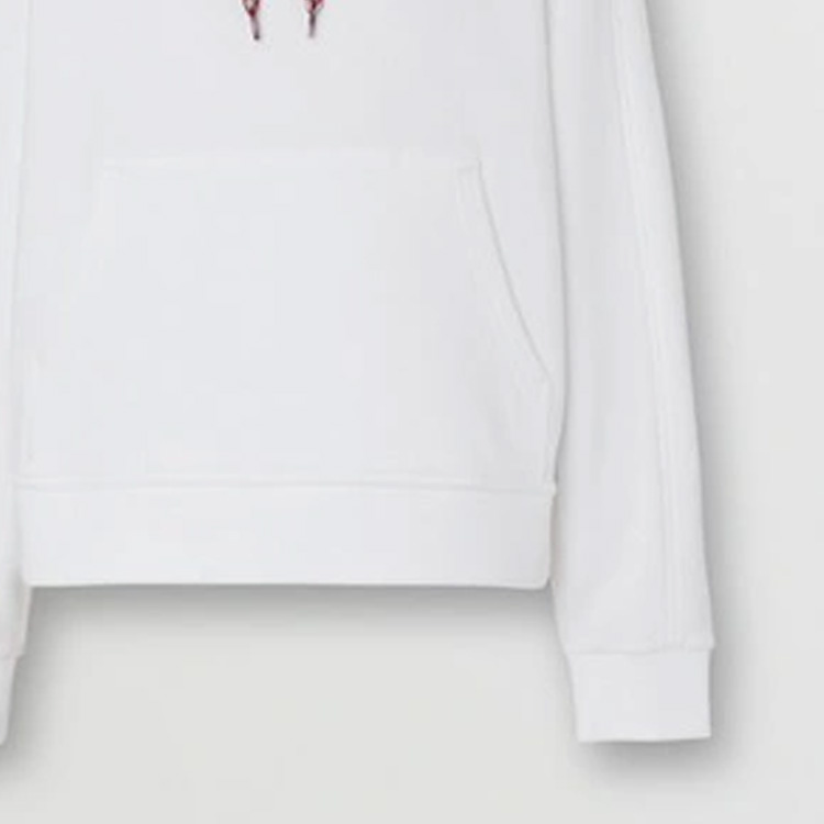 Details for (W) 博柏利 白色字母刺绣连帽衫 80464681