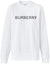 Order (W) バーバリー ホワイト レタープリント 長袖 クルーネックスウェットシャツ. 80526601