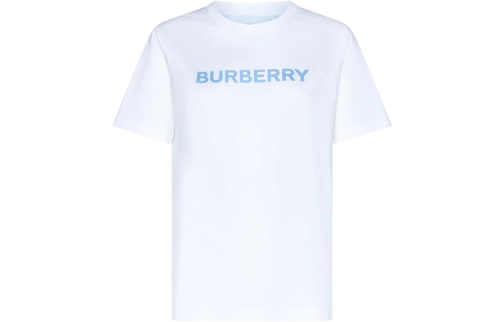 (Women) Burberry  White Letter Print Crewneck Short Sleeve T-Shirt. 80728811 圖 2
