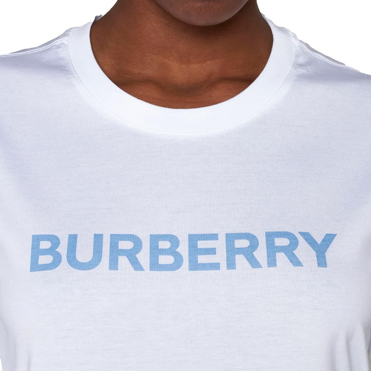 (Women) Burberry  White Letter Print Crewneck Short Sleeve T-Shirt. 80728811 圖 6