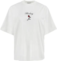 (Women) Burberry White Letter Print Short-Sleeve Round Neck T-Shirt. 80836471 (Women) Burberry White Letter Print Short-Sleeve Round Neck T-Shirt. 80836471