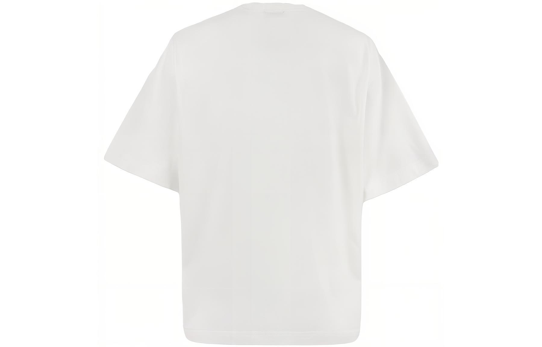 Lookbook (W) 博柏利 白色字母印花短袖圆领T恤. 80836471