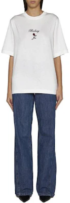 (W) 博柏利 白色字母印花短袖圆领T恤. 80836471 Shop (W) 博柏利 白色字母印花短袖圆领T恤. 80836471