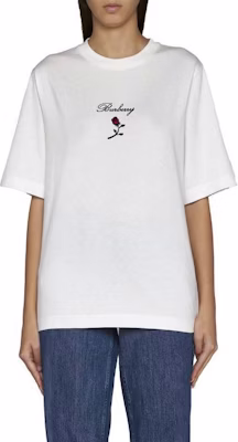 (W) 博柏利 白色字母印花短袖圆领T恤. 80836471 Purchase (W) 博柏利 白色字母印花短袖圆领T恤. 80836471