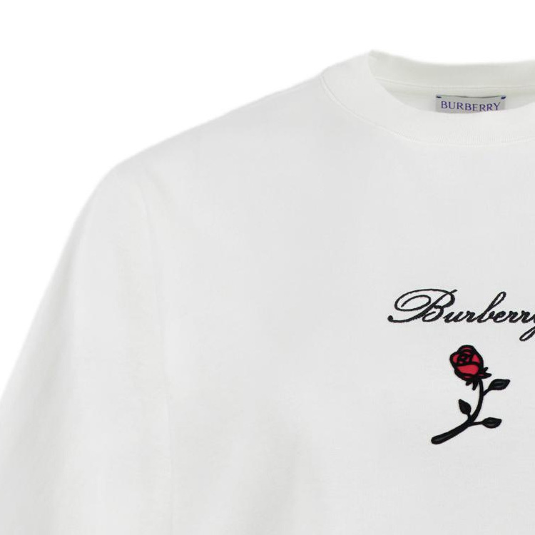 Sizing (W) 博柏利 白色字母印花短袖圆领T恤. 80836471